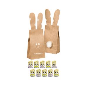 50 g BUNNY BAG Gold Bunnys mit Werbeanbringung