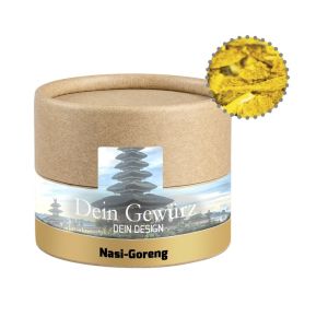 28 g Nasi-Goreng Gewürzmischung in Eco Pappdose Mini mit Werbebanderole