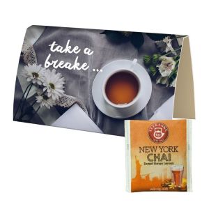 Beuteltee Ney York CHAI in bedruckbarer Klappkarte