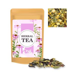20 g Ayurveda Relax-Tee im Mini Doypack mit Werbeetikett
