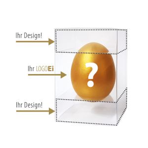 LogoEi View individuell im Werbeblister-Karton