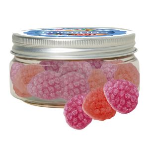70 g Erdbeer Chili Bonbons in Sweet Dose mit Werbeetikett