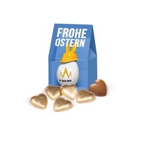 Businesspräsent Selection Mini Lindt Herzen mit Logodruck