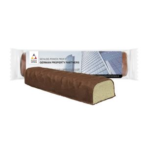 Express Vanille Protein-Riegel im Flowpack mit Werbeetikett