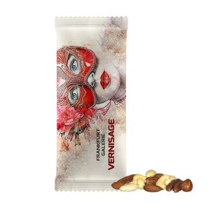 50 g Bio NusskernMix im Stickpack mit Werbedruck