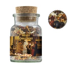 60 g Weihnachts Wild Gewürzmischung im Korkenglas mit Werbeetikett