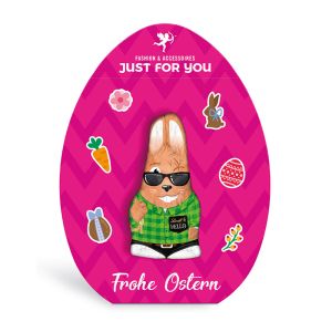 Lindt HELLO Mini Bunny im Osterei-Aufsteller mit Logodruck