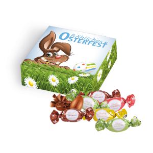 Lindt Macarons-Präsent in einer Werbekartonage