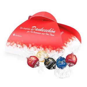 175 g Lindor Präsent in Präsentverpackung mit Werbedruck