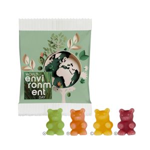 Teebären im Papierwerbetütchen