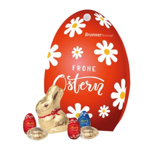 Werbe-Osterei Lindt Ostermischung mit Werbebedruckung