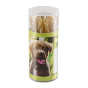 Hunde Kaurollen-10er-Dose mit Werbebanderole