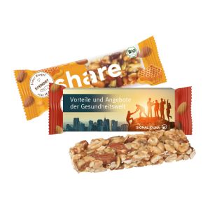 35 g Share Bio Nussriegel Honig & Mandel im Werbeschuber