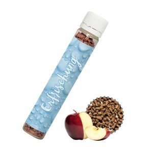 10 g Instant Eistee Apfel im Kunststoff Reagenzglas mit Werbe-Etikett