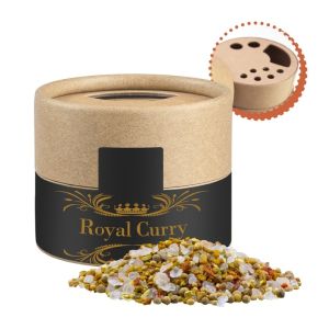 50 g Royal Curry im Kraftpapierstreuer Mini mit Werbeetikett