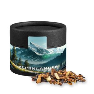 25 g Omas Bratäpfelchen Tee in Kraftpapierdose Mini schwarz mit Werbeetikett