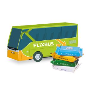 3D Präsent Bus Ritter SPORT Minis mit Werbebedruckung