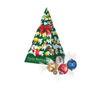 75 g Weihnachtsbaum Lindt Lindor Pralinés mit Werbedruck