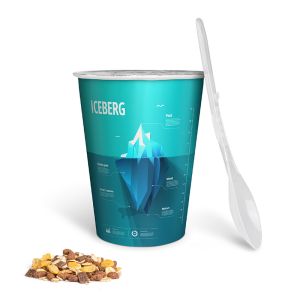 Müsli To Go Schokomüsli im Portionsbecher mit Logodruck