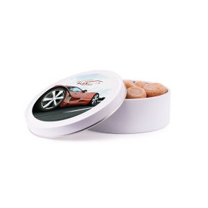 135 g Bonbondose Fresh Caramel mit Werbedruck