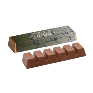 45 g Pralinen-Schokoladenriegel mit Werbebanderole