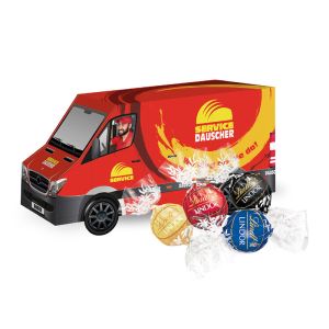 3D Oster Transporter Lindt Lindor Pralinés mit Werbebedruckung