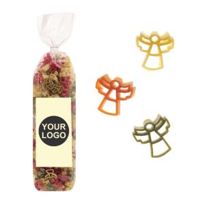 250 g Werbe-Nudeln in Engel-Form im Standbeutel mit Werbeetikett