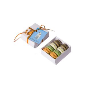 80 g Macarons in individueller Werbekartonage