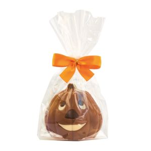 Schoko-Kürbis mit Werbeanhänger