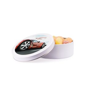135 g Bonbondose Fresh Fruchtmix mit Werbedruck