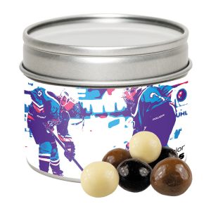 45 g Knusperkugeln in Sichtfensterdose mit Werbe-Etikett