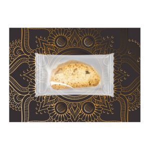 7 g Express Bio Cantuccini auf Werbekarte mit Logodruck