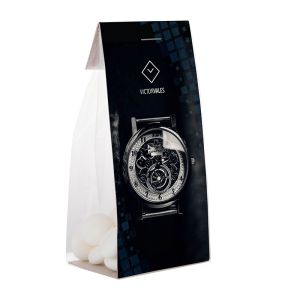 50 g mentos im Standbeutel mit Werbereiter