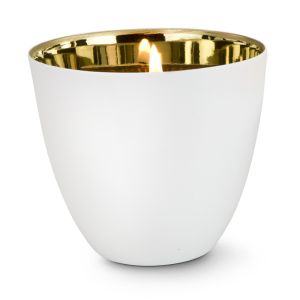 ASA Selection Windlicht Gold Weiß 9 cm