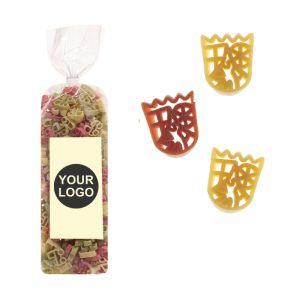 250 g Werbe-Nudeln in Rheinland Pfalz Wappen Form im Standbeutel mit Werbeetikett