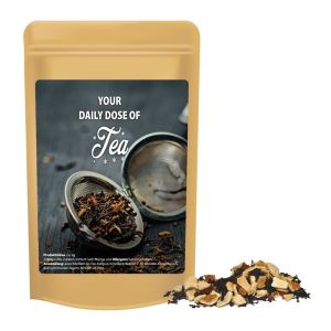 20 g Wintertage Tee im Mini Doypack mit Werbeetikett