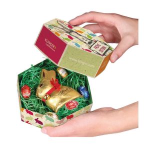 Großes Lindt Osternest (Graspapier) mit Ihrem Werbedruck