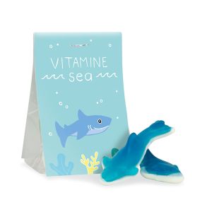 15 g Haifische in Naschtasche mit Werbereiter