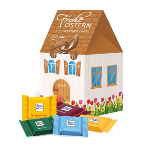 3D Oster Haus Ritter SPORT mit Werbebedruckung