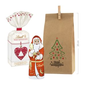 Happy X-Mas Bag Lindt mit Werbeanbringung