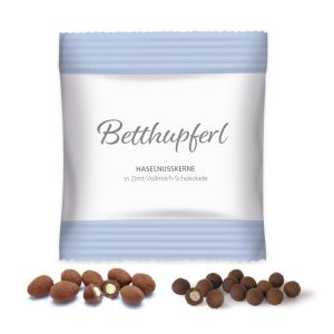 Snacks in Premium Mini-Flowpack mit individuellen Werbedruck