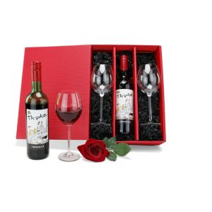 Präsent Rotwein für Zwei