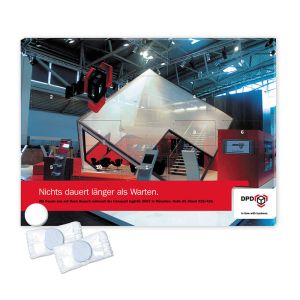 Traubenzucker Countdown-Kalender mit variabler Türchenzahl und Logodruck