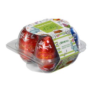 4er Lindor-Eier-Box mit Werbebanderole