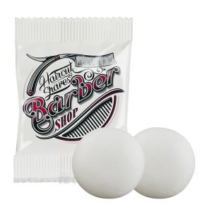 2er mentos GUM im Papierwerbetütchen mit Logodruck