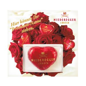 Niederegger Werbe Blisterkarte Herz