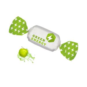 Kaubonbon Grüner Apfel im Werbewickler