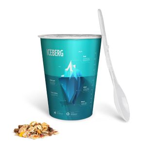 Müsli To Go Früchtemüsli im Portionsbecher mit Logodruck