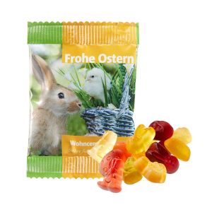 10 g Fruchtgummi Osterformen im Werbeflowpack