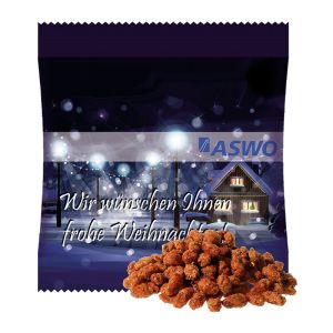 15 g gebrannte Erdnüsse im Werbetütchen mit Logodruck